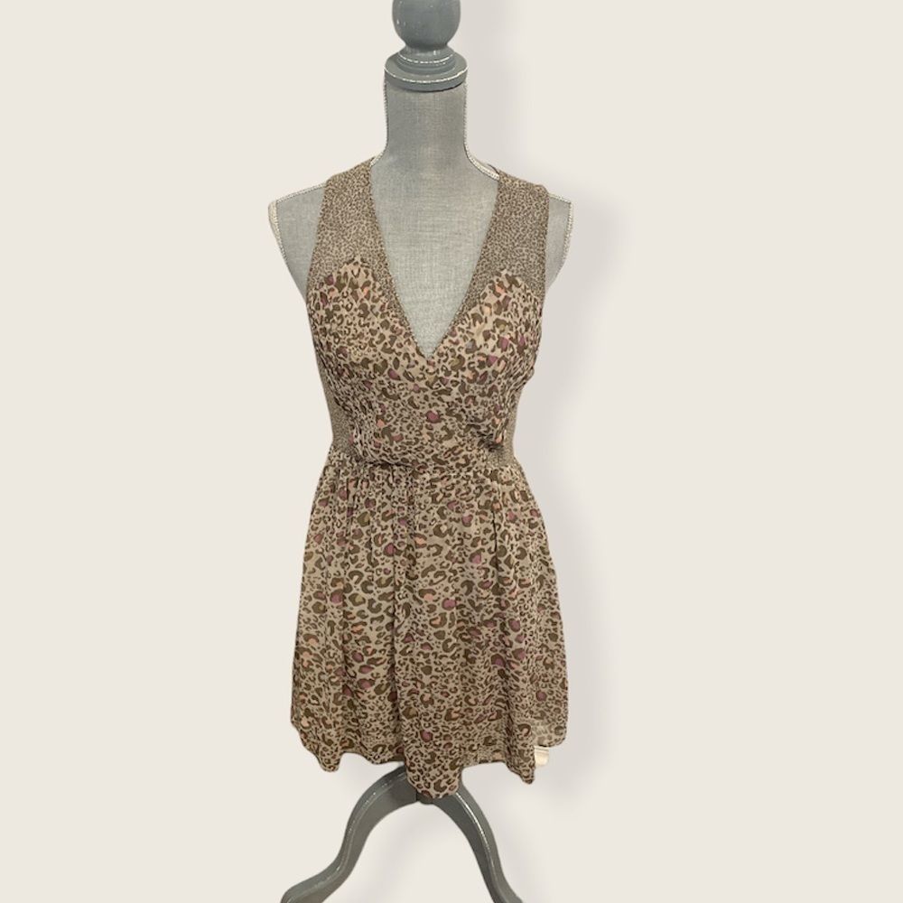 Armani Exchange Sleeveless Cheetah Print Dress 4